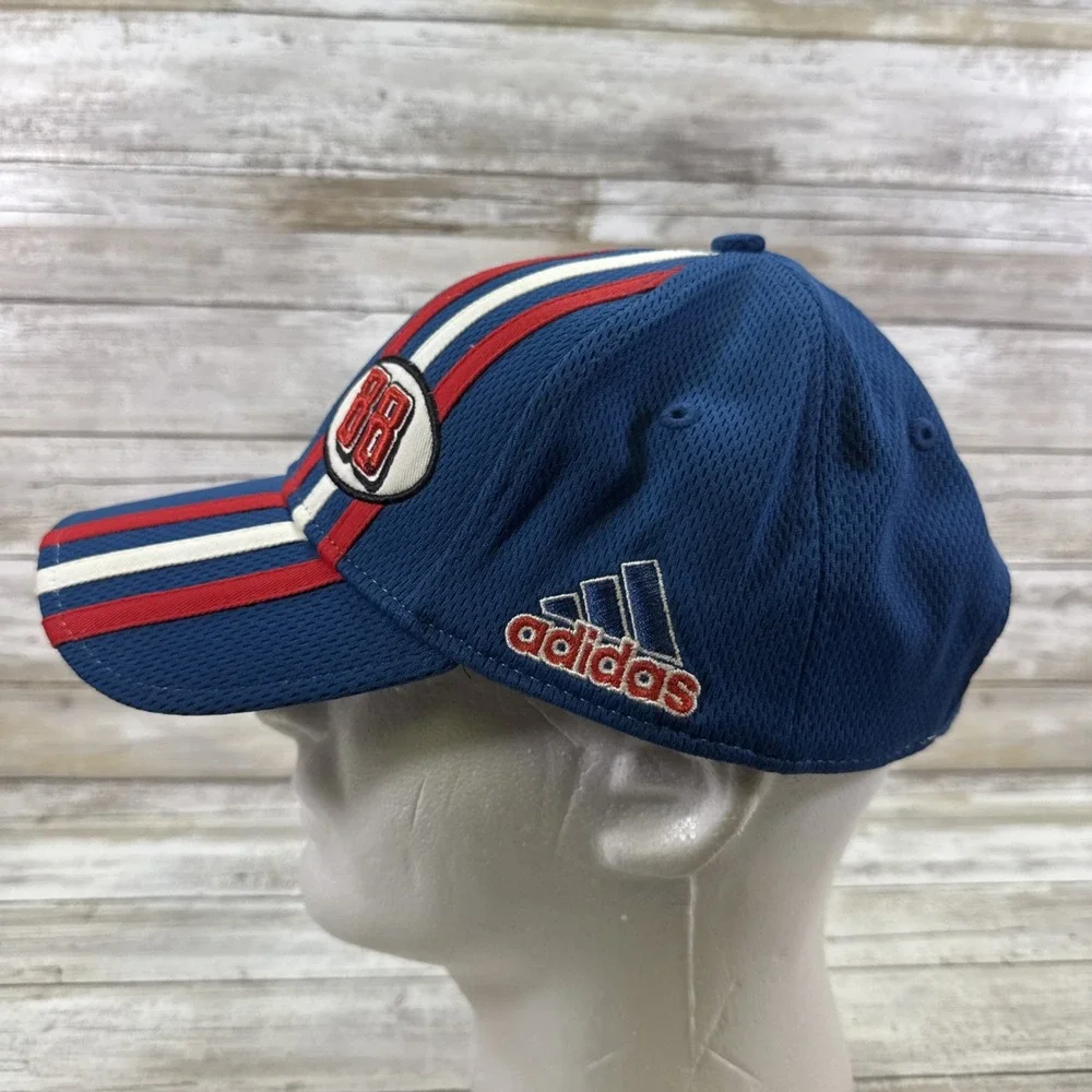 Adidas Climalite Dale Jr. #88 Baseball Hat/ One Size/Blue w Red, White Stripes # - Picture 5 of 6